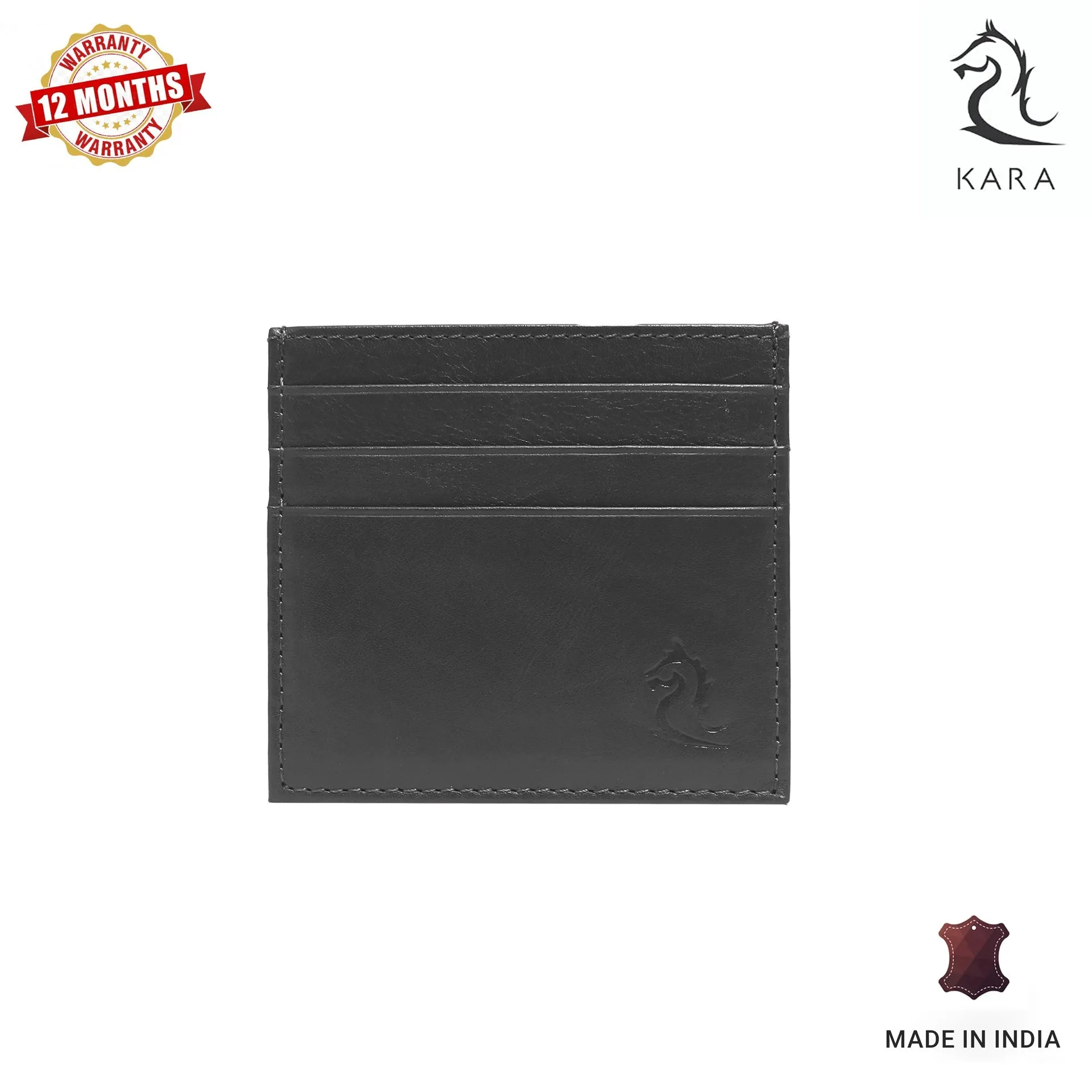 10079 Navy Leather Card Holder for Men and Women
