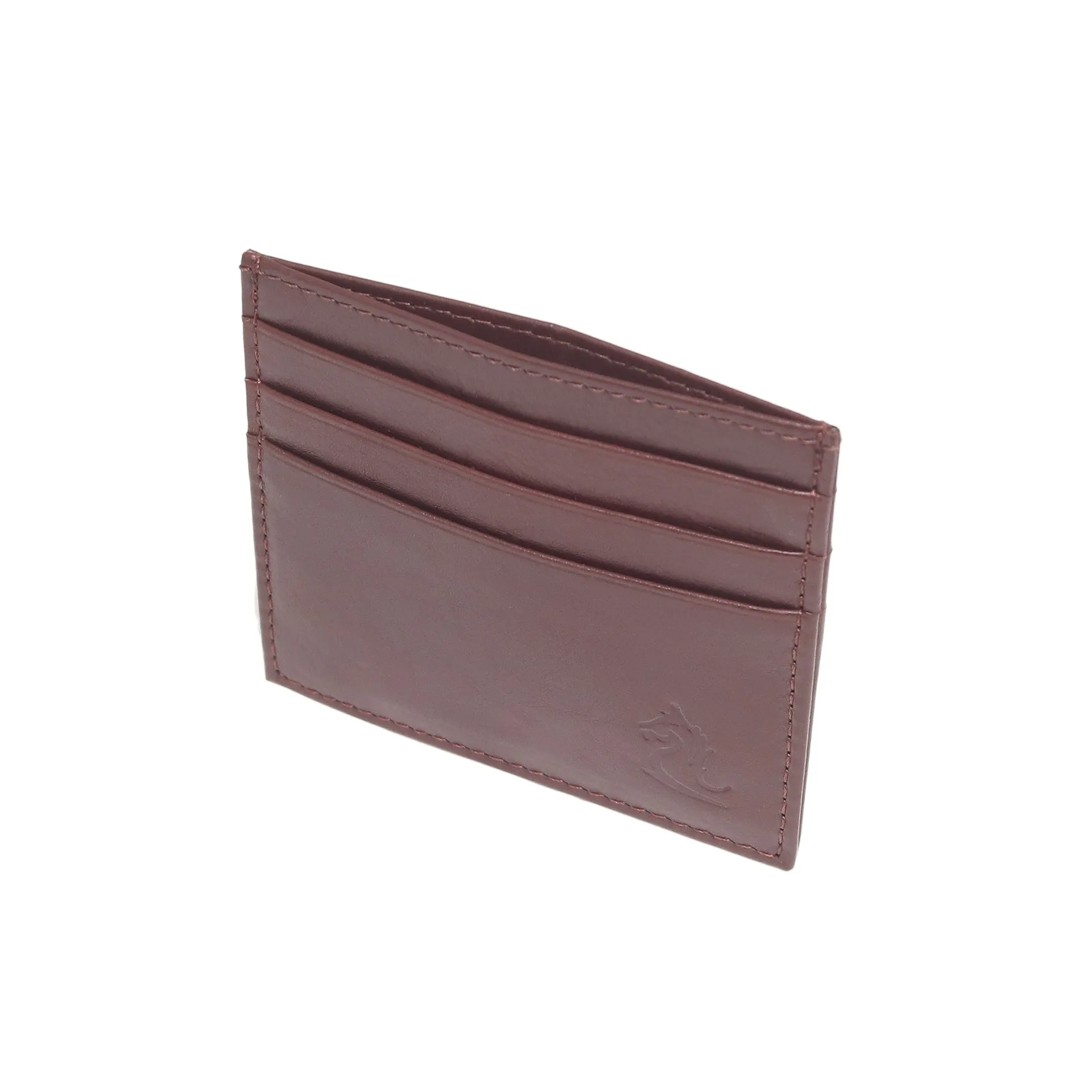 10079 Navy Leather Card Holder for Men and Women