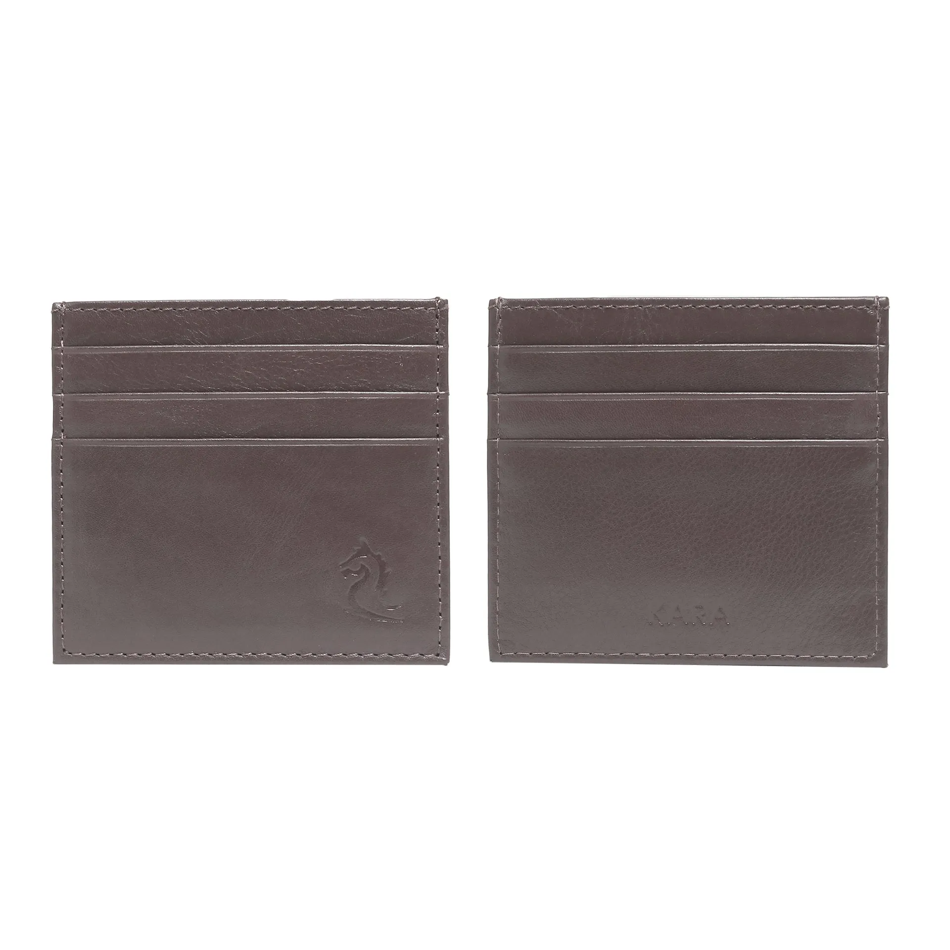 10079 Navy Leather Card Holder for Men and Women
