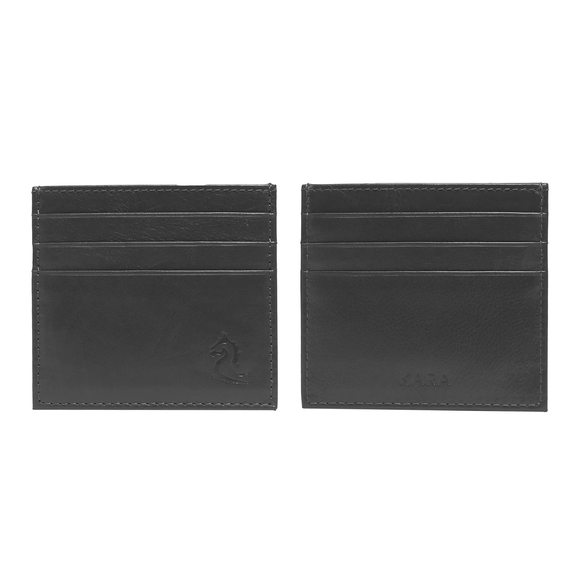 10079 Navy Leather Card Holder for Men and Women