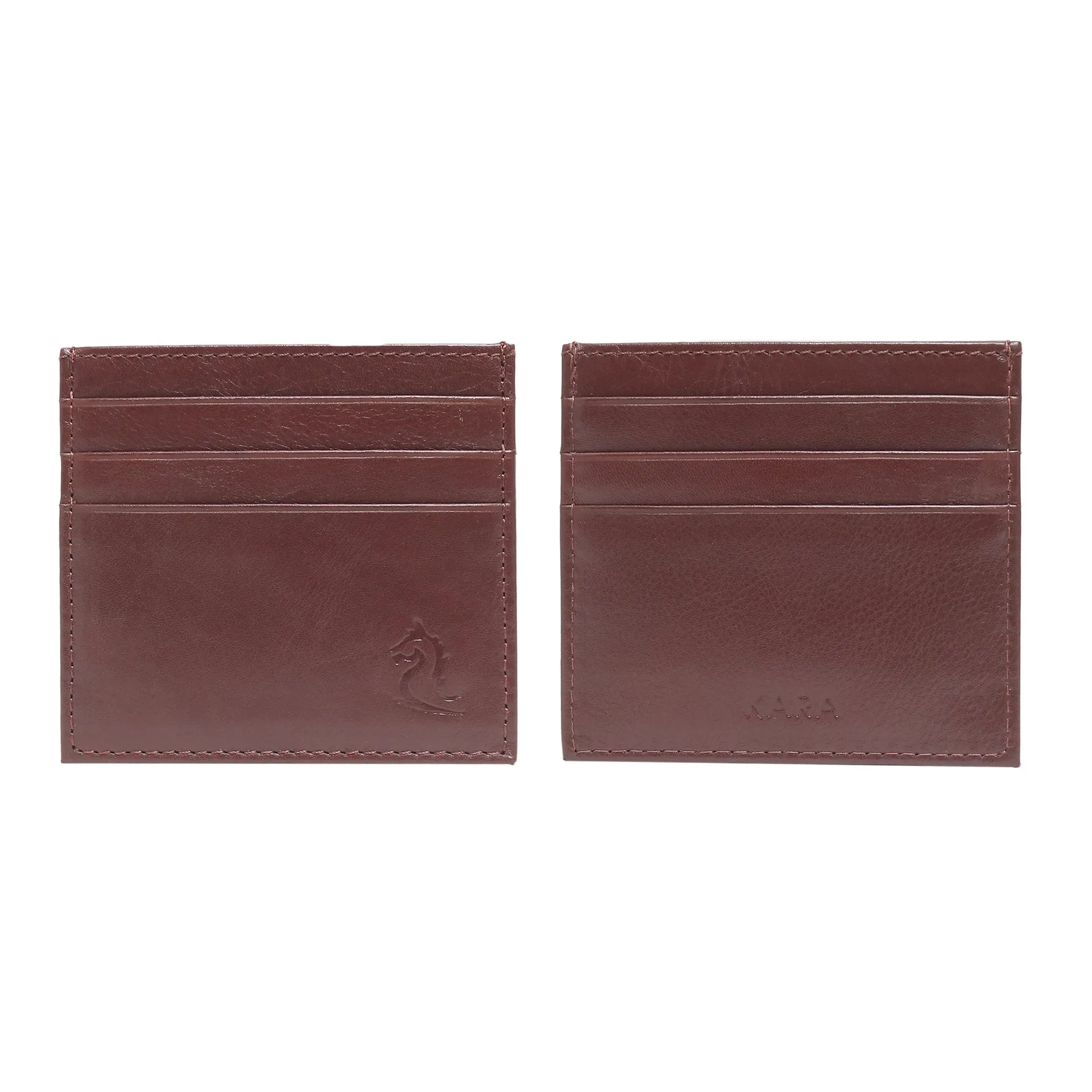 10079 Navy Leather Card Holder for Men and Women