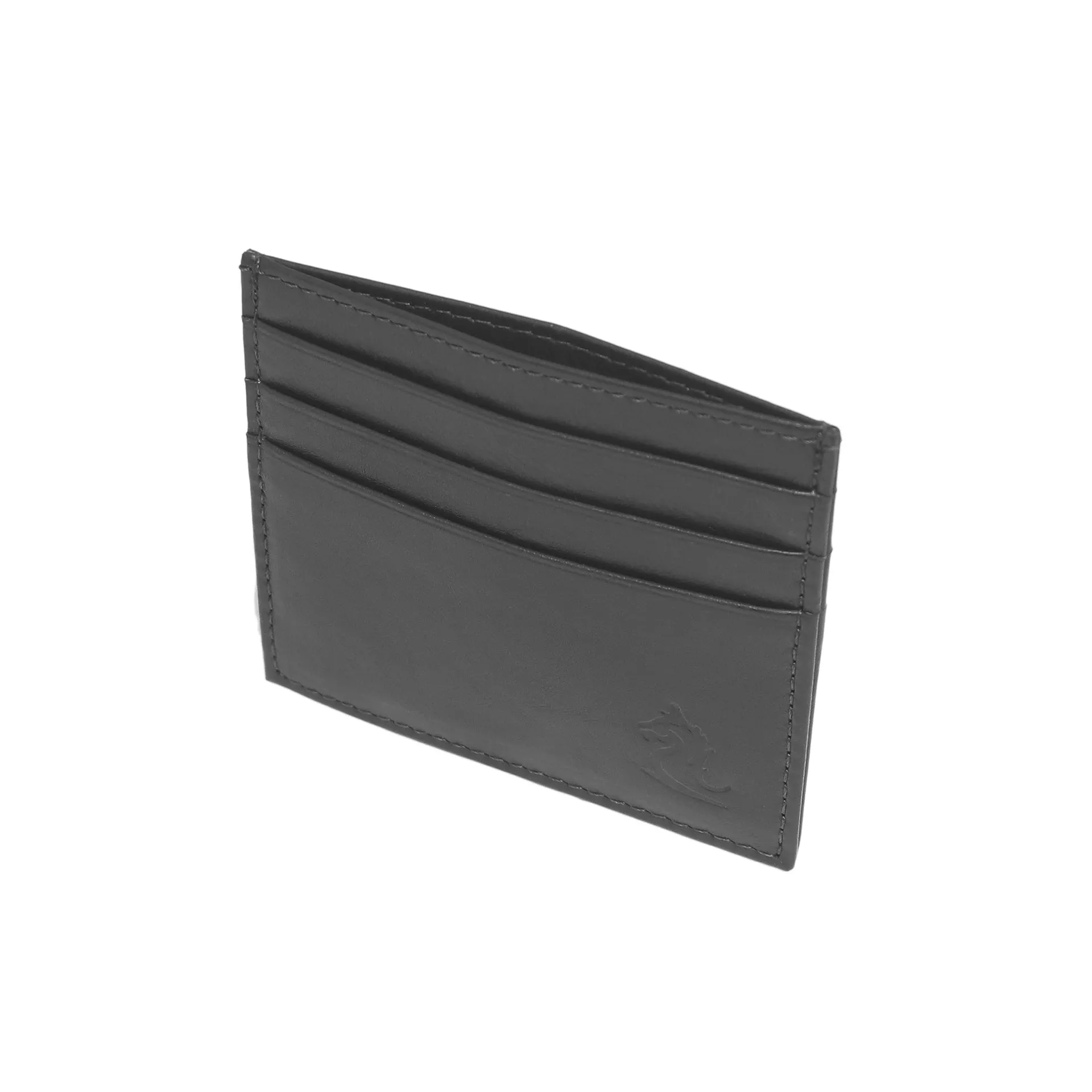 10079 Navy Leather Card Holder for Men and Women