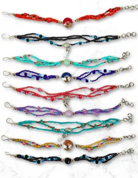 12 Pack Handcrafted Assorted Beaded Bracelets! Only $ 4.00 ea!