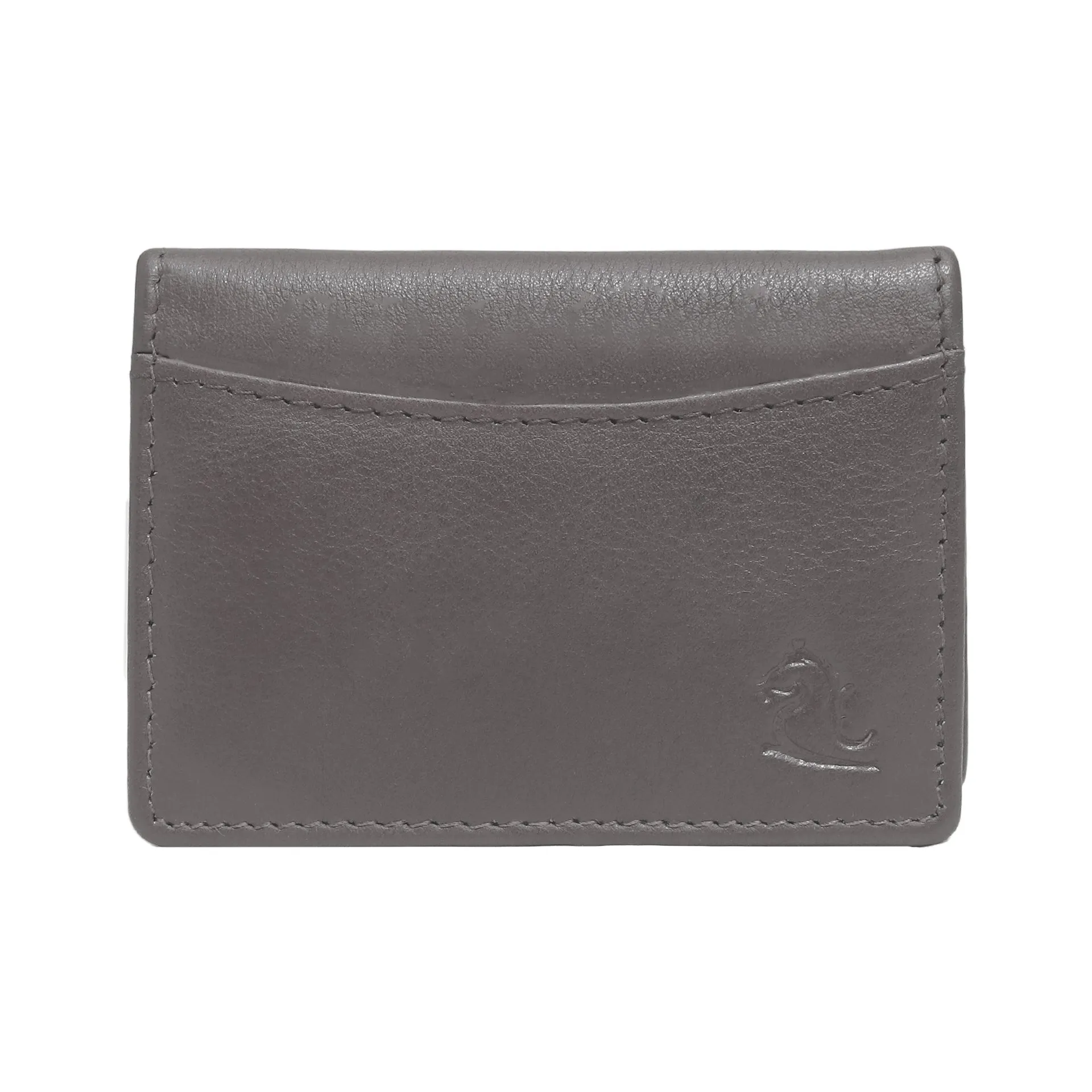 14032 Black Small Leather Card Holder for Men and Women
