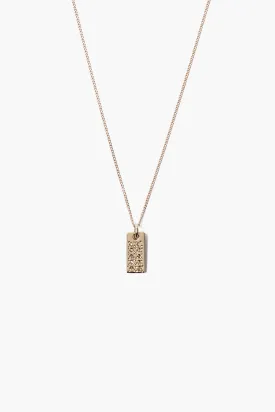 14k Domino Necklace