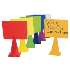 2-in-1 Message Cones 15", 15in (Set of 6)