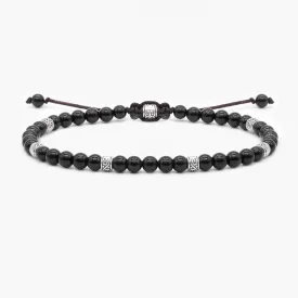 4mm "Macramé" Bracelet (Black Onyx)