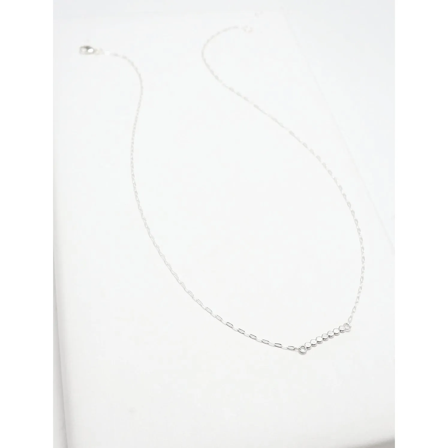 Accent Short Flat Beaded Necklace