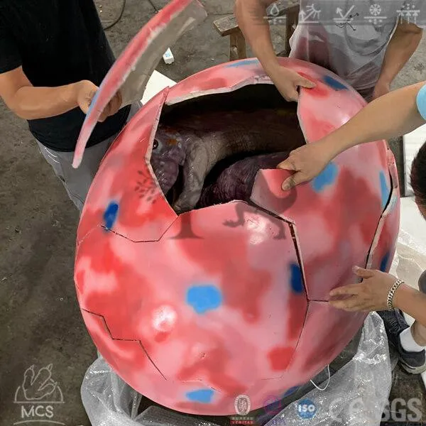 Animatronic Dinosaur Egg Hatching Mamenchisaurus Baby-BB055