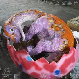 Animatronic Dinosaur Egg Hatching Mamenchisaurus Baby-BB055