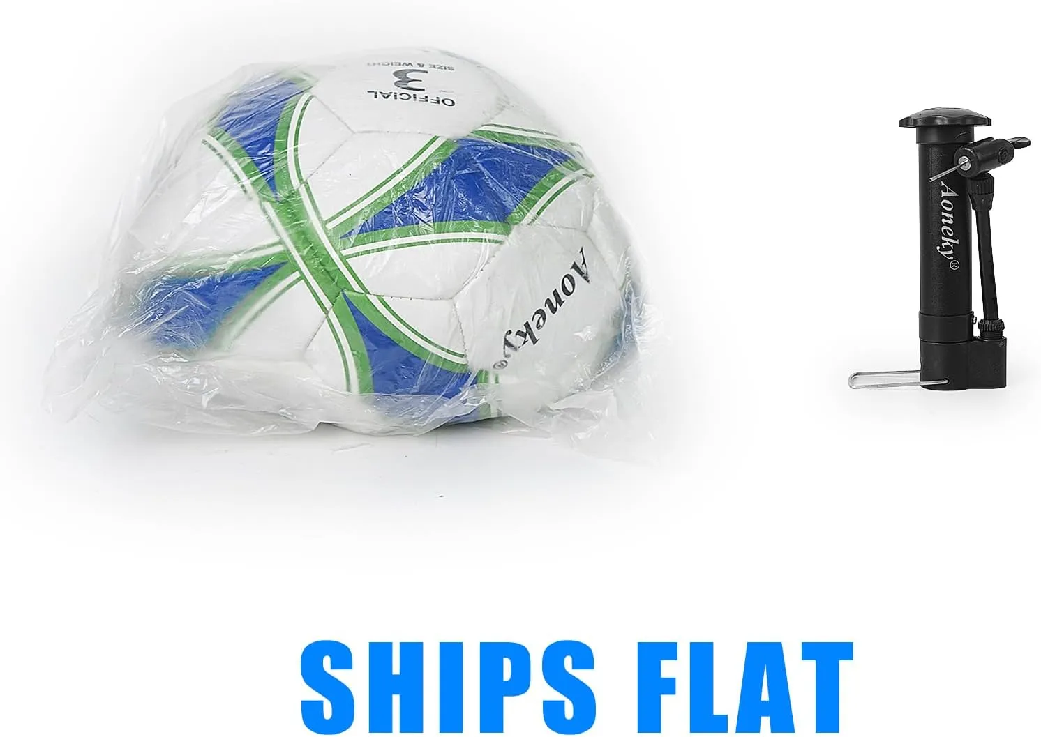 Aoneky Soccer Ball with Pump