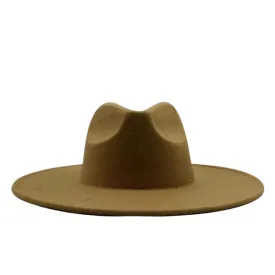 Atlanta Wide Brim Fedora - Dark Tan
