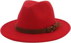 Autumn Fedora Hats for Men Women Foldable Floppy Travel Wide Brim Hat Brown Fedora Hats for Men Women