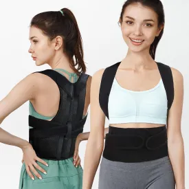 Back Brace Posture Corrector for Women and Men, Full Back Support Straps Straightener, Hunchback Improve Posture-Shoulder, Lumbar and Upper Lower Back Pain Relief (M)
