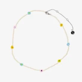 Beaded Flower Choker