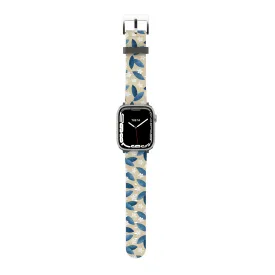 Blue Leafs Apple Watch Band