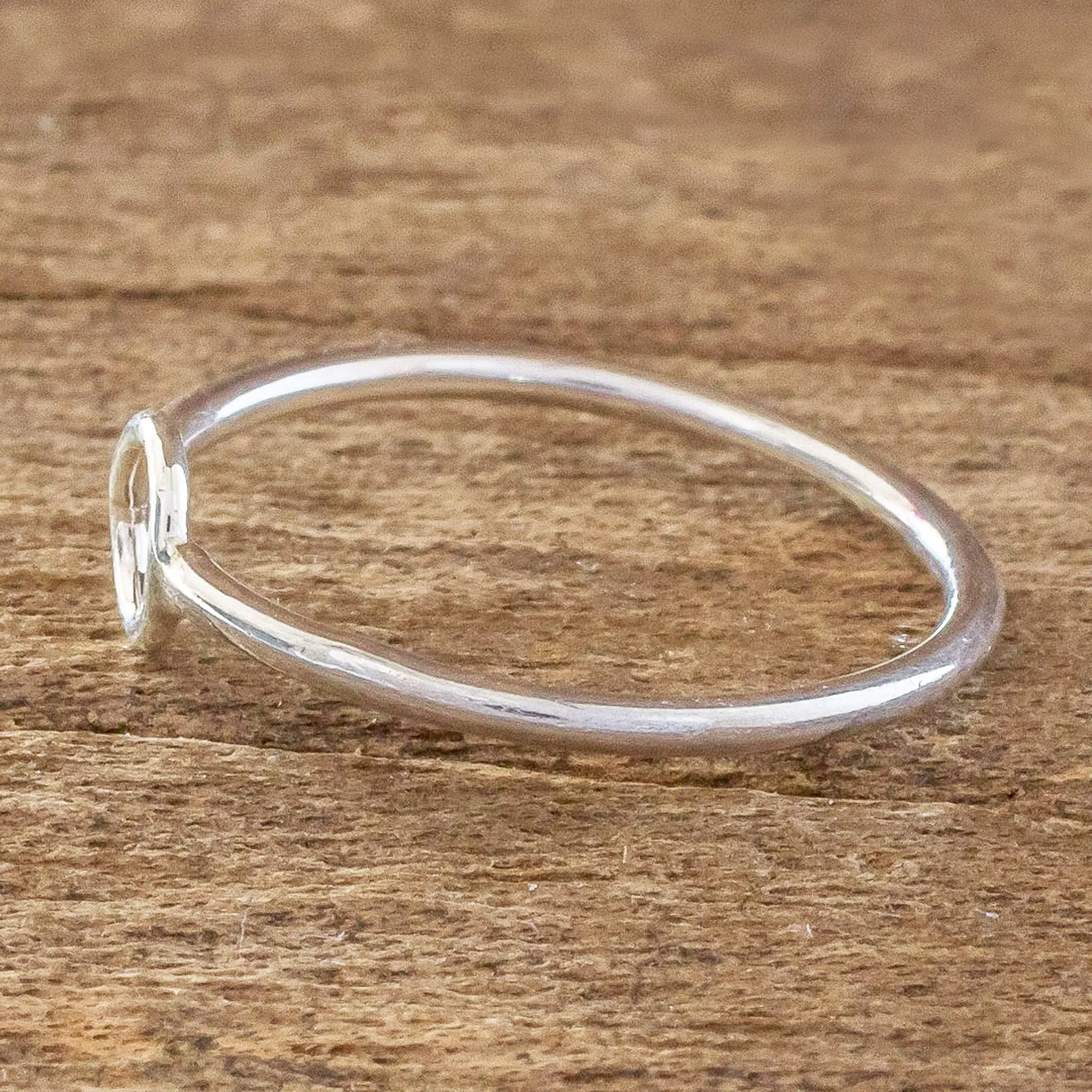 Circle Harmony Circle Design Sterling Silver Band Ring