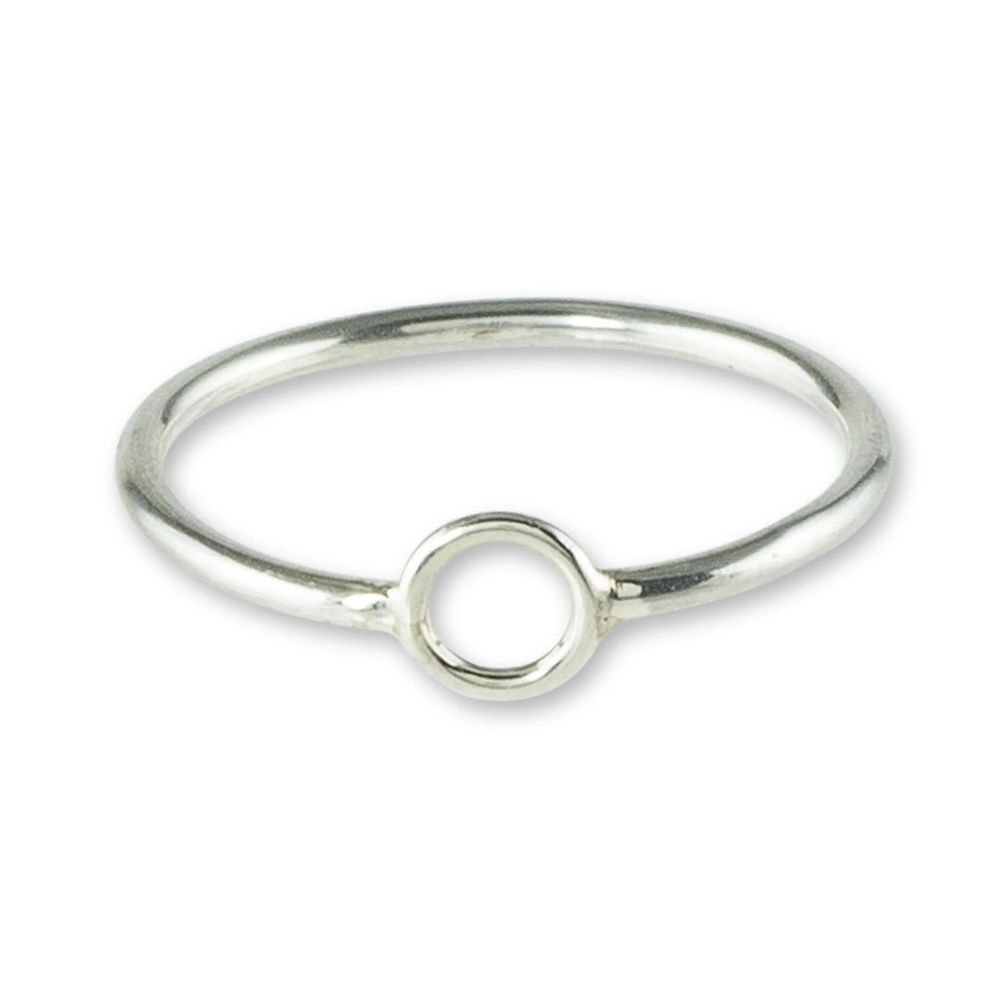 Circle Harmony Circle Design Sterling Silver Band Ring