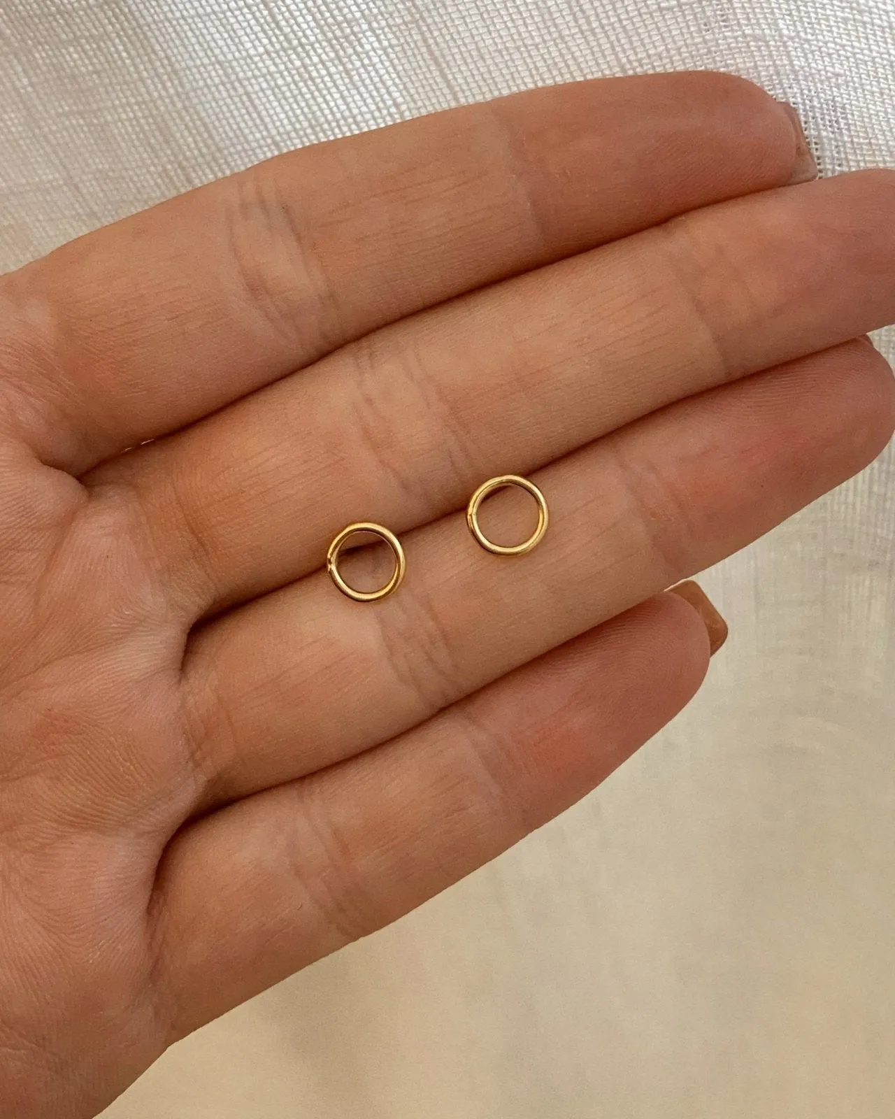 Circle Stud Earrings