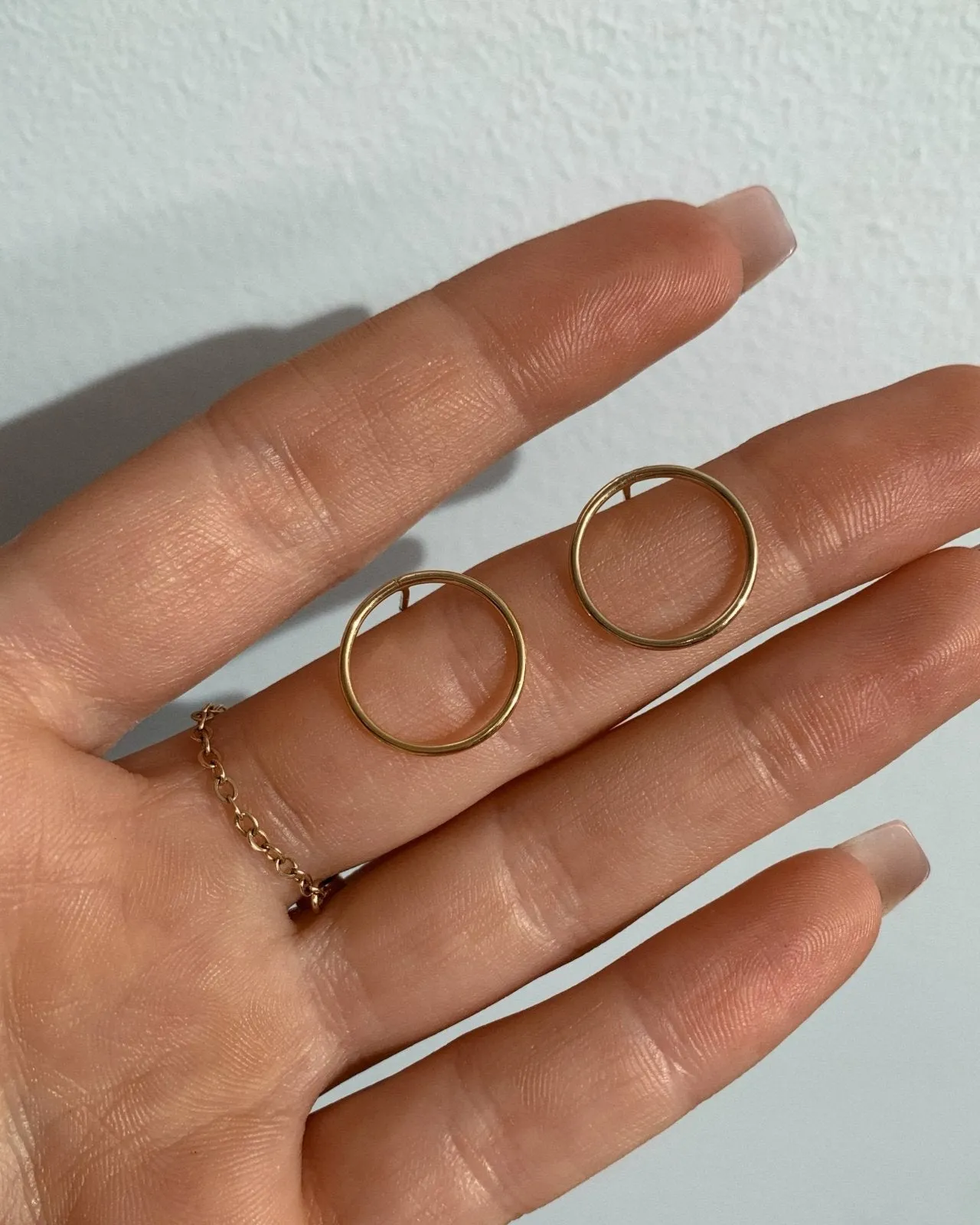 Circle Stud Earrings