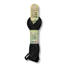 Cotton Craft Cord 2mmX100' - Black