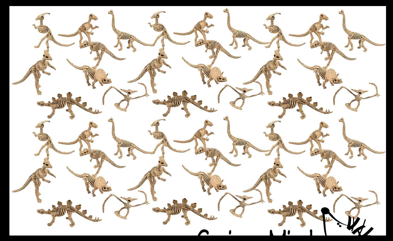 Dinosaur Dig - Dino Skeleton, Fossil Figurines