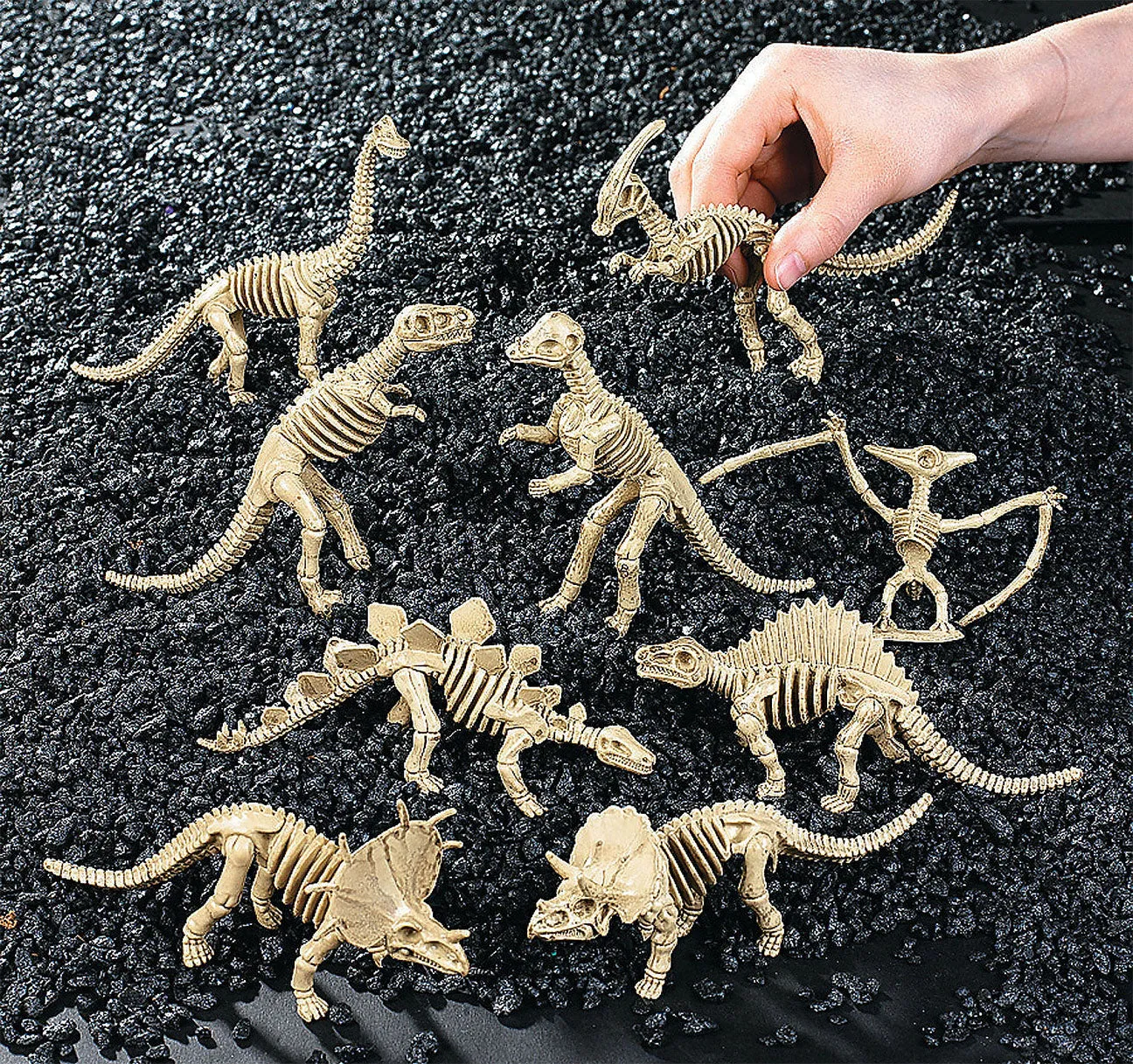 Dinosaur Dig - Dino Skeleton, Fossil Figurines