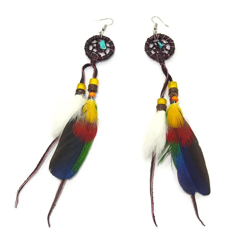 Dreamcatcher/Feather Earrings
