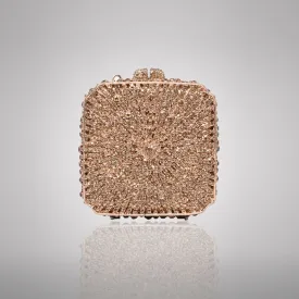 Elegant Beige Swarovski Crystal Clutch | C910