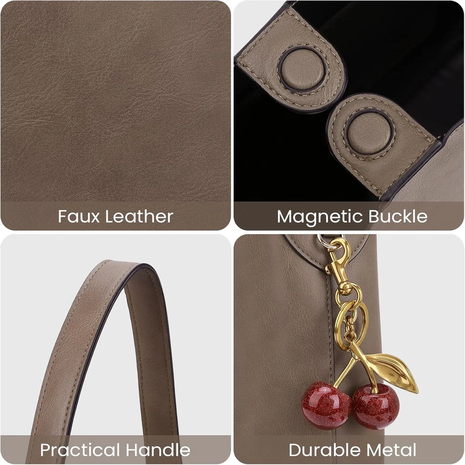 Faux Suede Hobo Bags Vegan Leather Shoulder Bag Tote for Women Medium Slouchy Designer Handbags Purses Fall Fashion