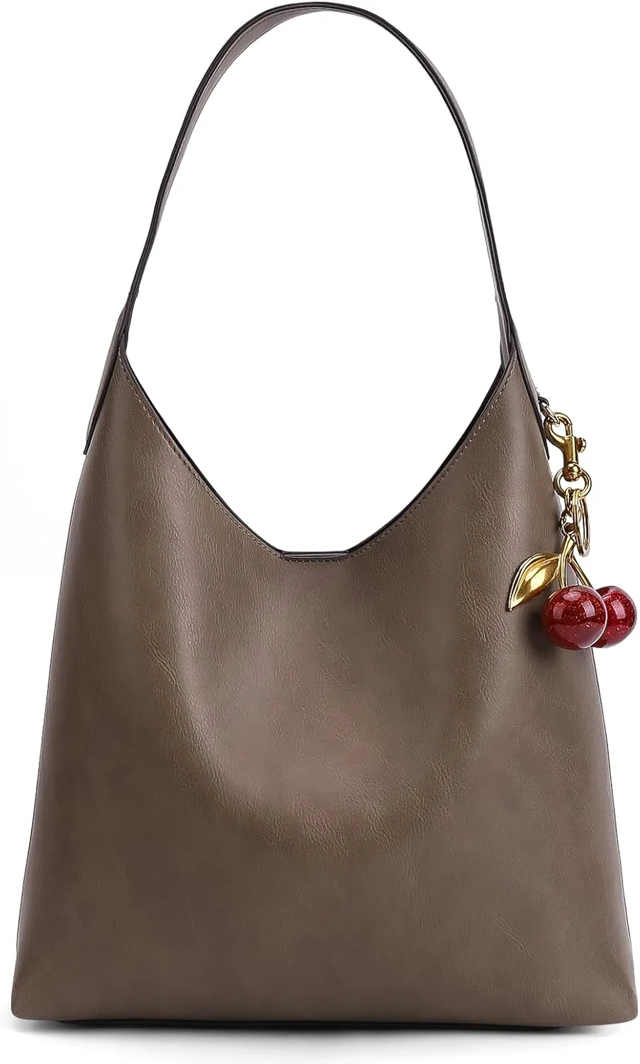 Faux Suede Hobo Bags Vegan Leather Shoulder Bag Tote for Women Medium Slouchy Designer Handbags Purses Fall Fashion