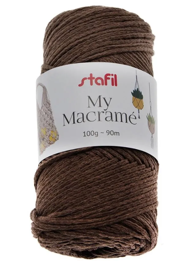 Fil MY MACRAME 2 mm 100 g 15 couleurs.