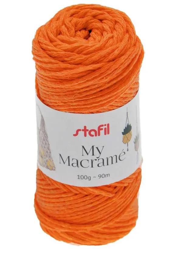 Fil MY MACRAME 2 mm 100 g 15 couleurs.