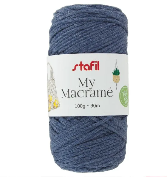 Fil MY MACRAME 2 mm 100 g 15 couleurs.