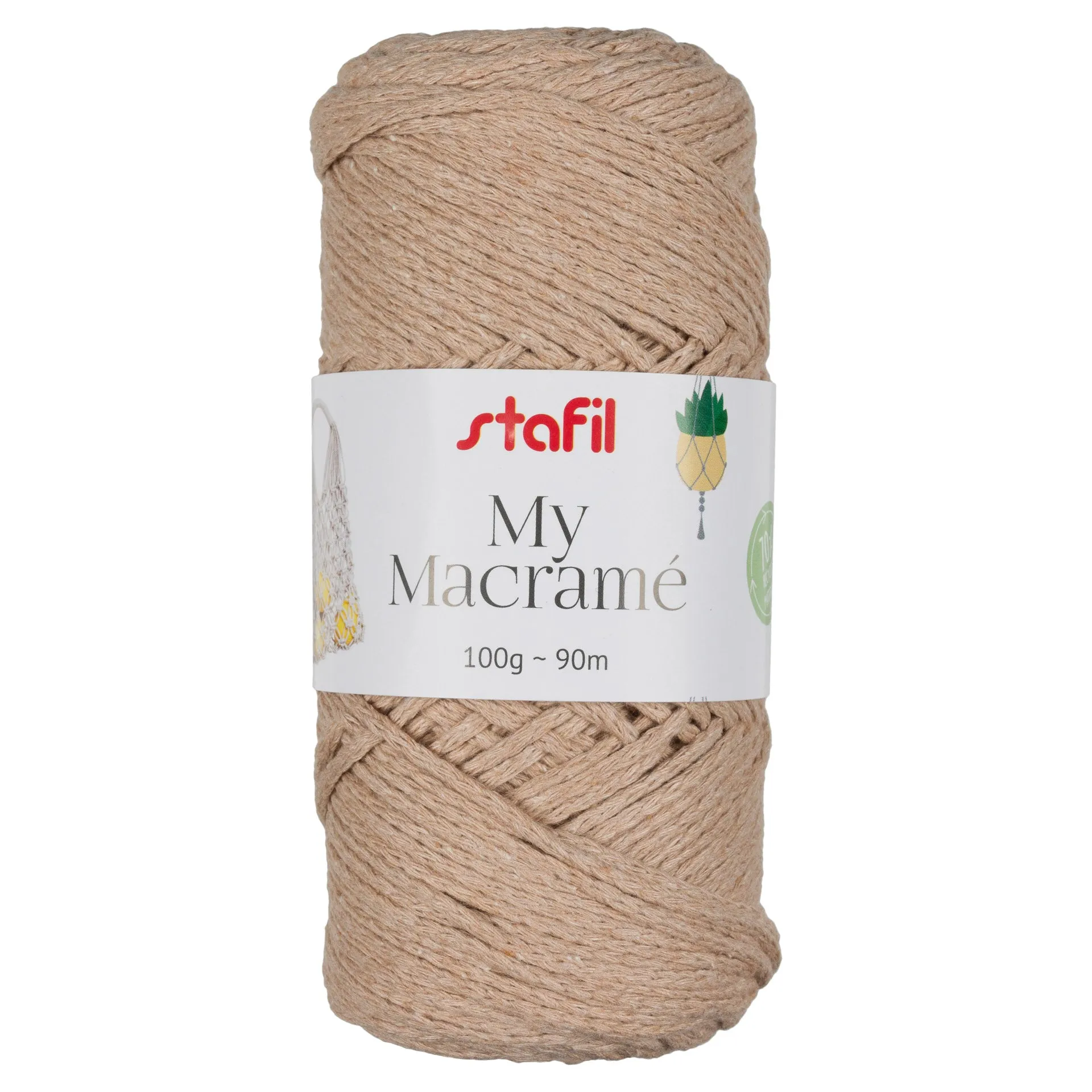 Fil MY MACRAME 2 mm 100 g 15 couleurs.