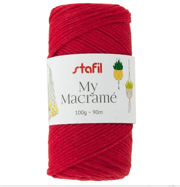 Fil MY MACRAME 2 mm 100 g 15 couleurs.