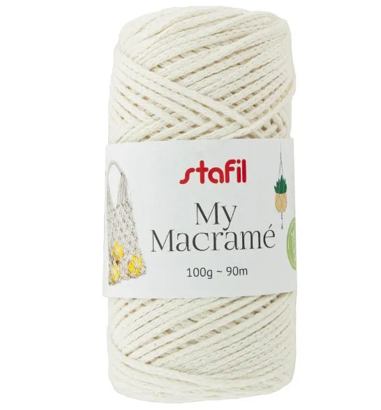 Fil MY MACRAME 2 mm 100 g 15 couleurs.
