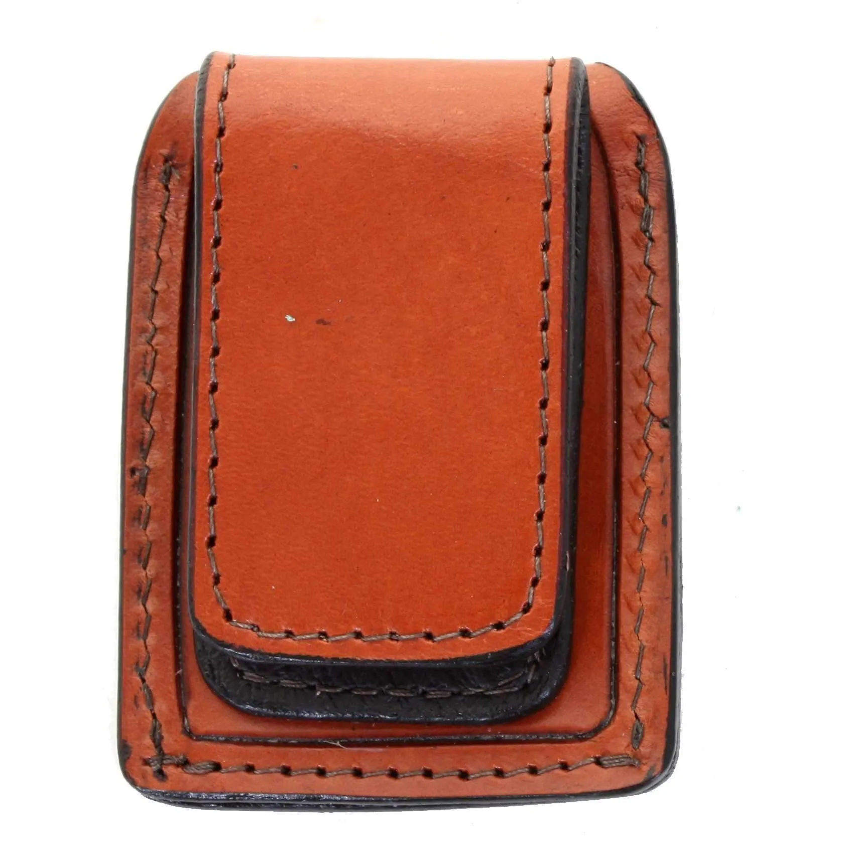 FMMC01 - Chestnut Tooled Flat Magnetic Money Clip