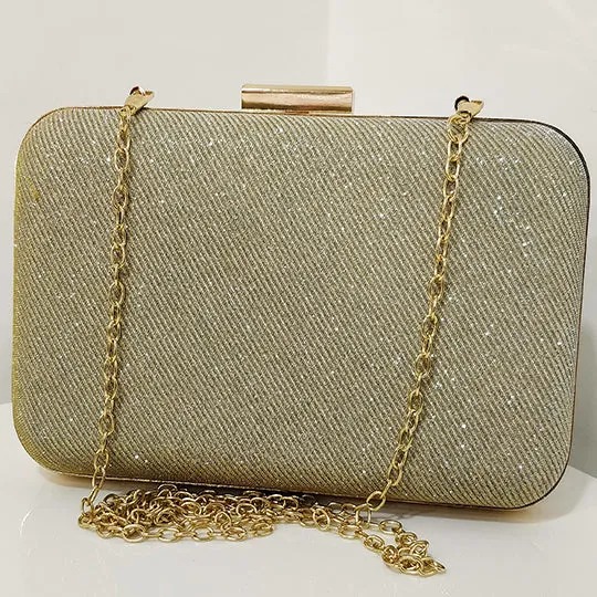 Glitter Frosted Evening Clutches - Rectangular