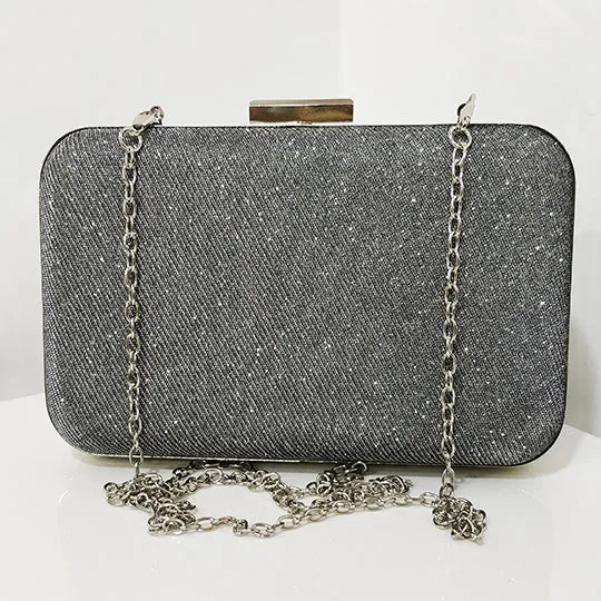 Glitter Frosted Evening Clutches - Rectangular