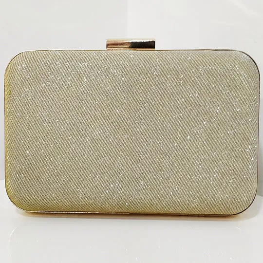 Glitter Frosted Evening Clutches - Rectangular