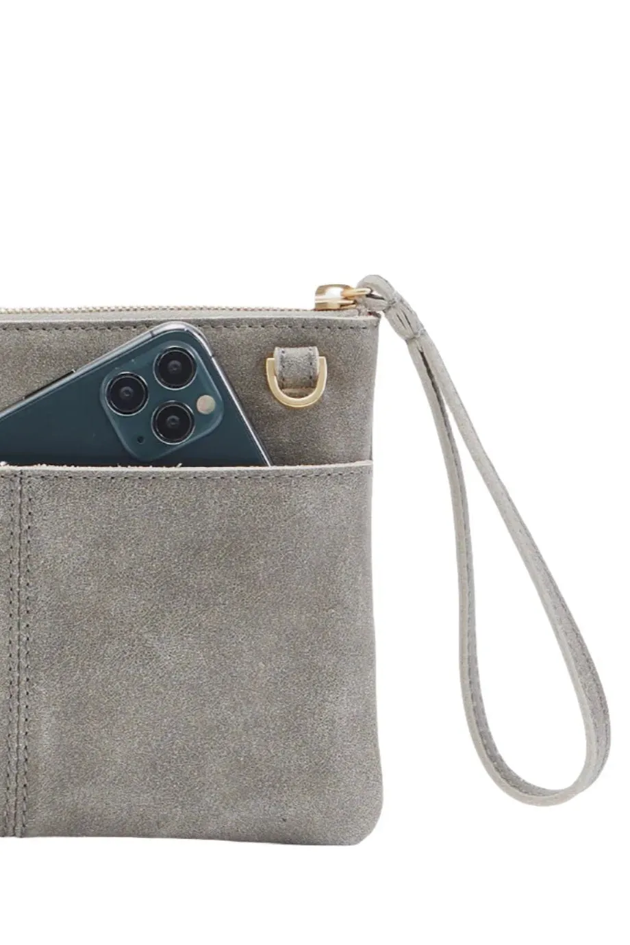 Hammitt Nash Sml - Pewter / Brushed Gold Red Zip