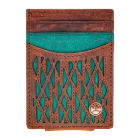 Hooey Chapawee Aztec Brown & Turquoise Money Clip HMC011-BRTQ