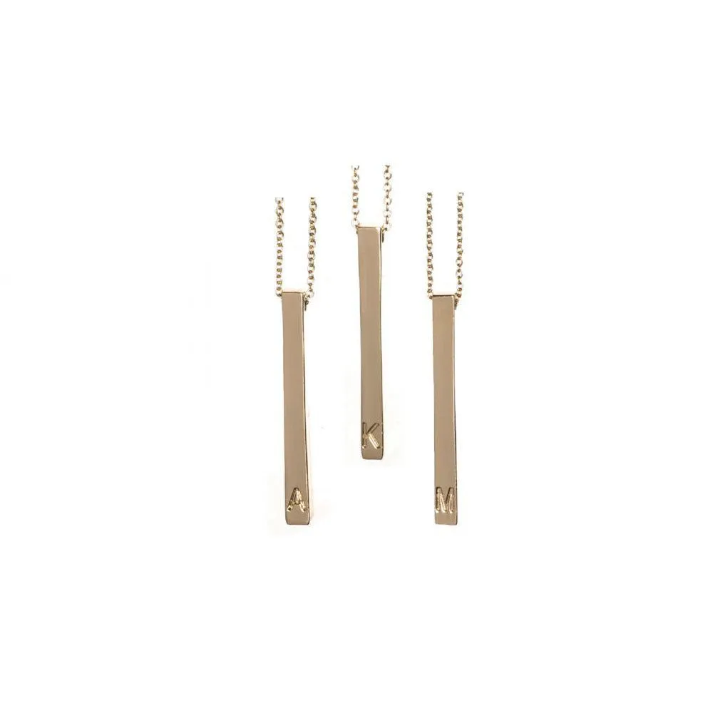 Initial Bar Necklaces