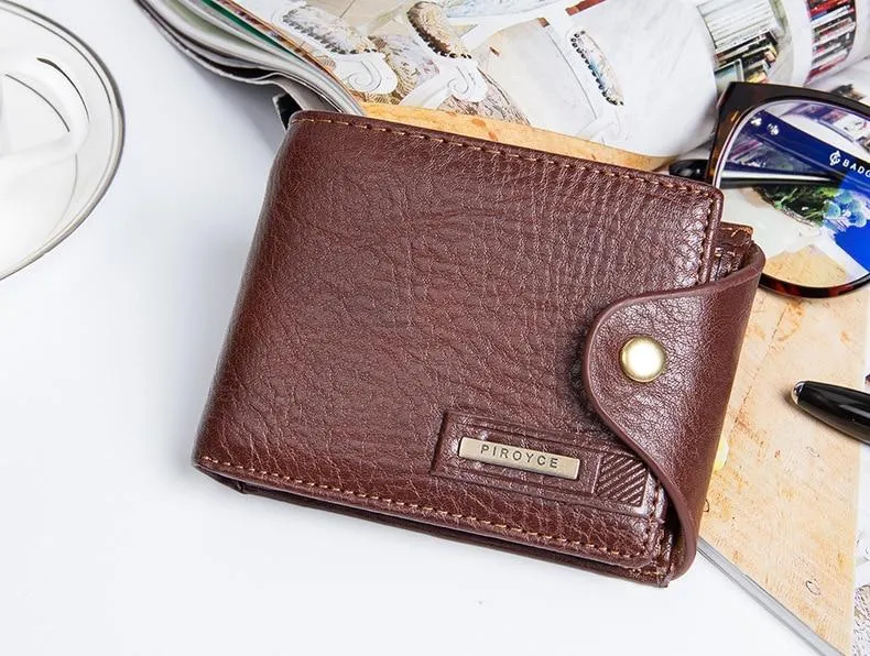 Leather Wallet with Zipper/Coin Pocket