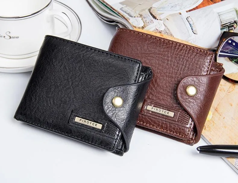 Leather Wallet with Zipper/Coin Pocket