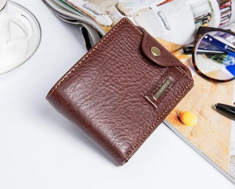 Leather Wallet with Zipper/Coin Pocket