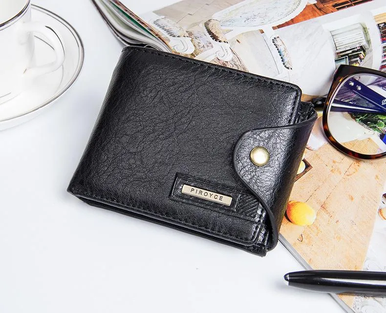 Leather Wallet with Zipper/Coin Pocket