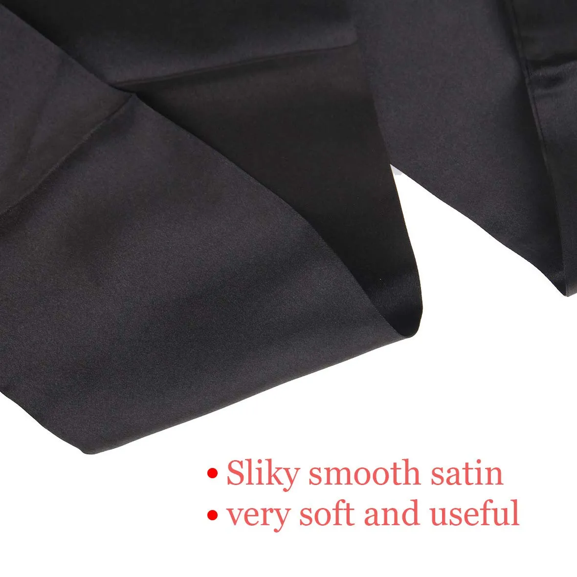 Leeven 2 Pcs Wig Grip Band Silky Satin Edge Scarves For Women Satin Wrapping Laying Scarf for Lace Wigs Non Slip Hair Wrap Headband For Makeup Facial Sport Yoga 4.5"x54" 1 pcs pink 1Pcs black