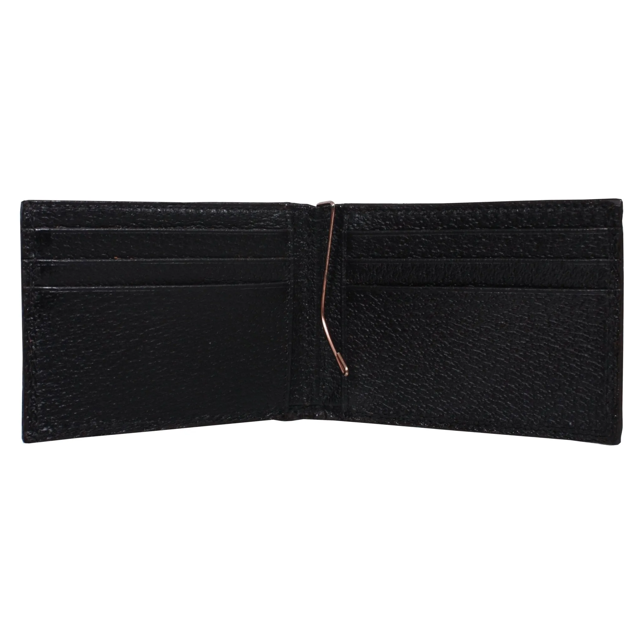 MC134 - Black African Fish Scale Print Money Clip